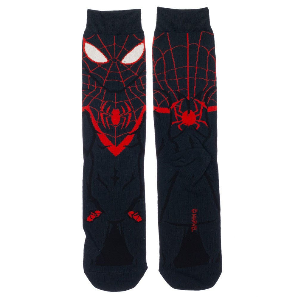 Marvel Miles Morales Spiderman 360 Crew Socks