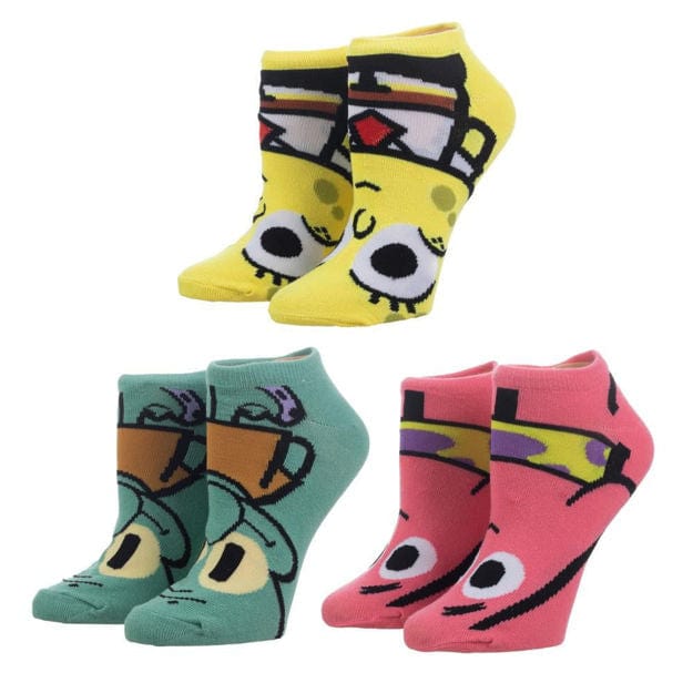 SpongeBob Squarepants 3 Pair Ankle Socks