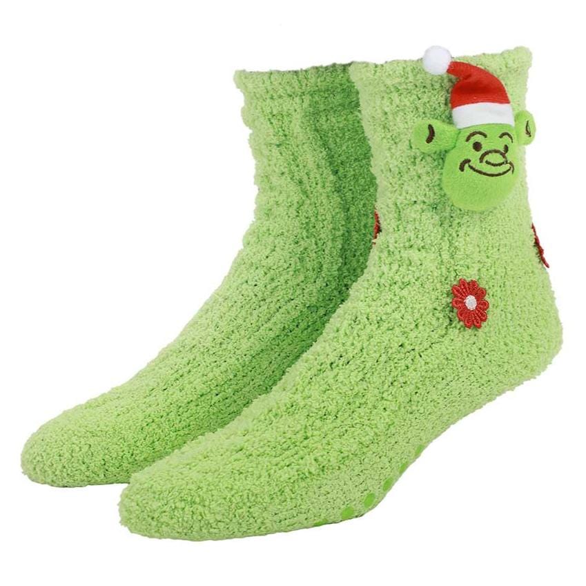 Shrek Santa 3D Chenille Women’s Crew Sock