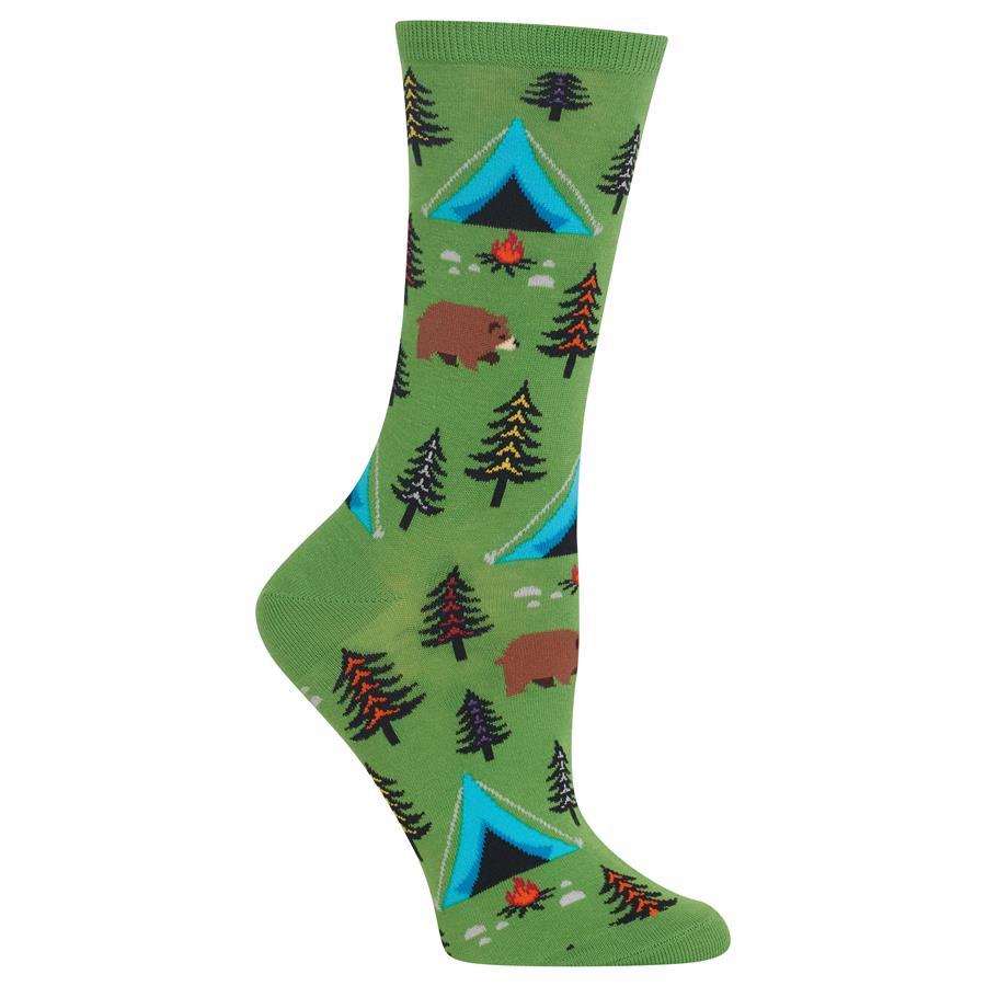 Bear Tent Socks Women’s Crew Sock