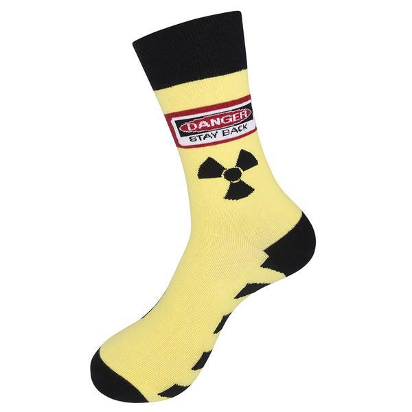 Danger Stand Back! Even My Feet Fart Socks Unisex Crew Sock