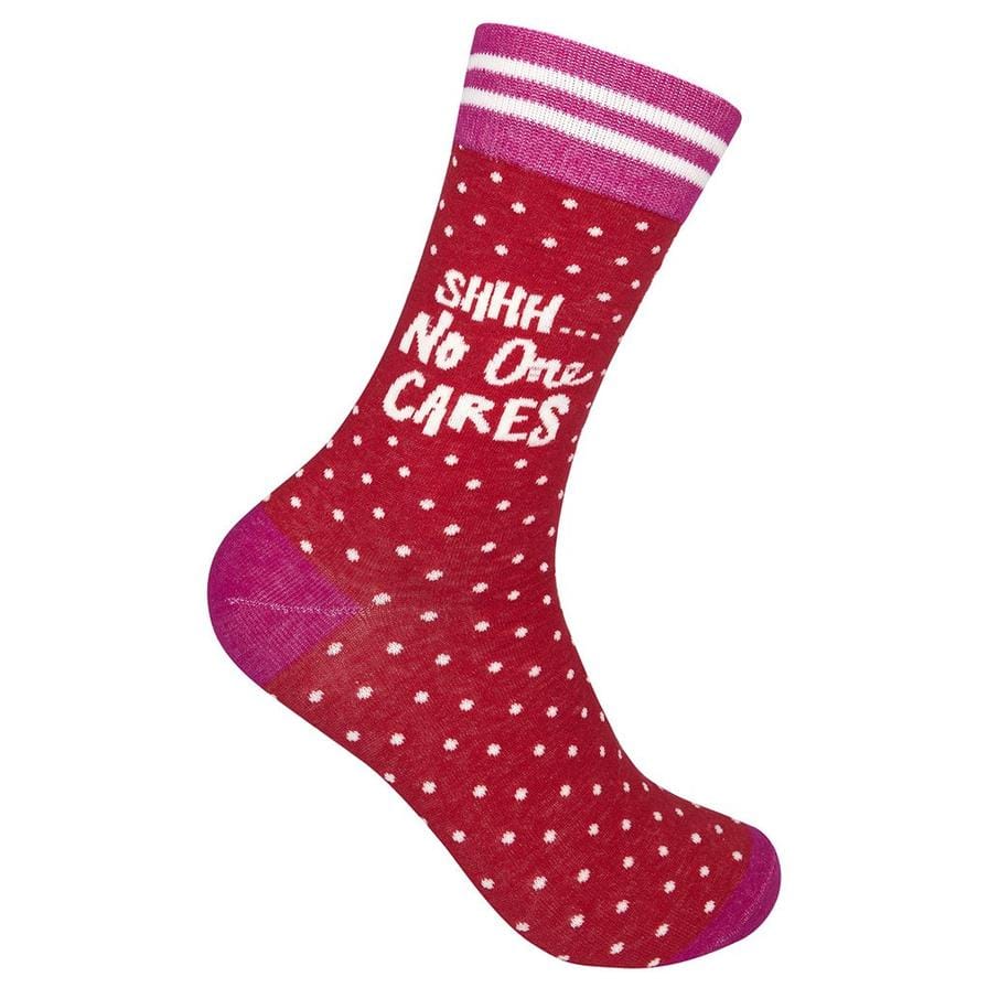 Shh No One Cares Unisex Crew Sock