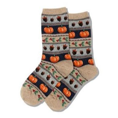 Thanksgiving Fair Isle Women’s Crew Socks