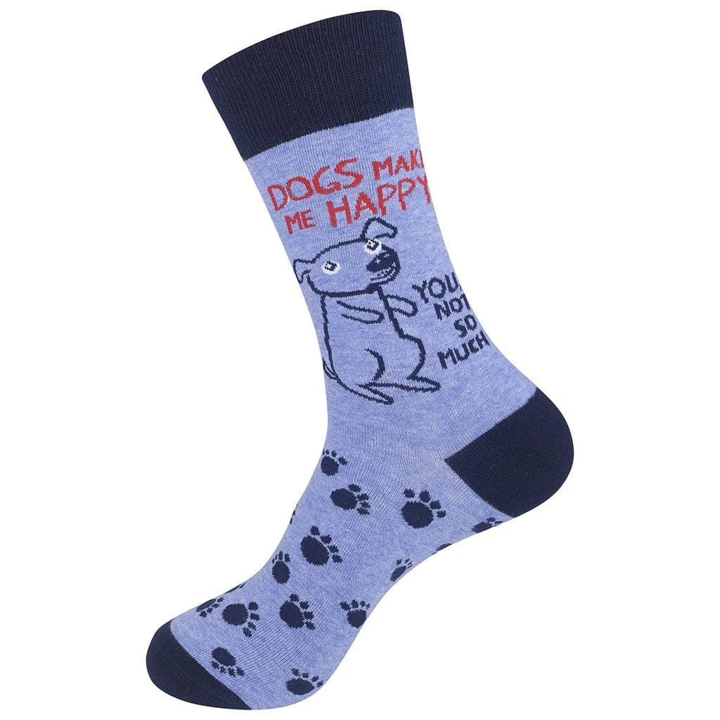 Dogs Make Me Happy Crew Socks