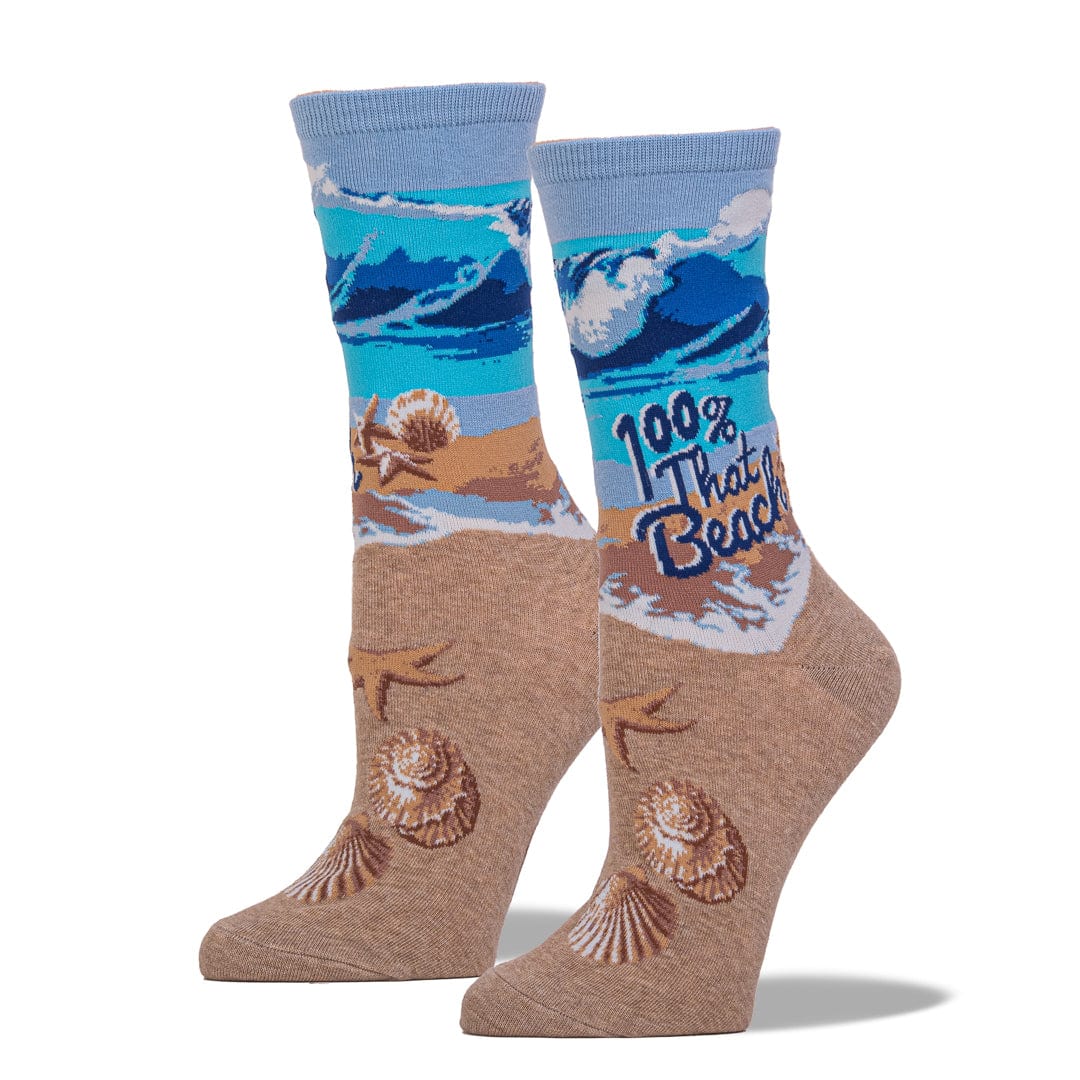 100% That Beach Women’s Crew Sock