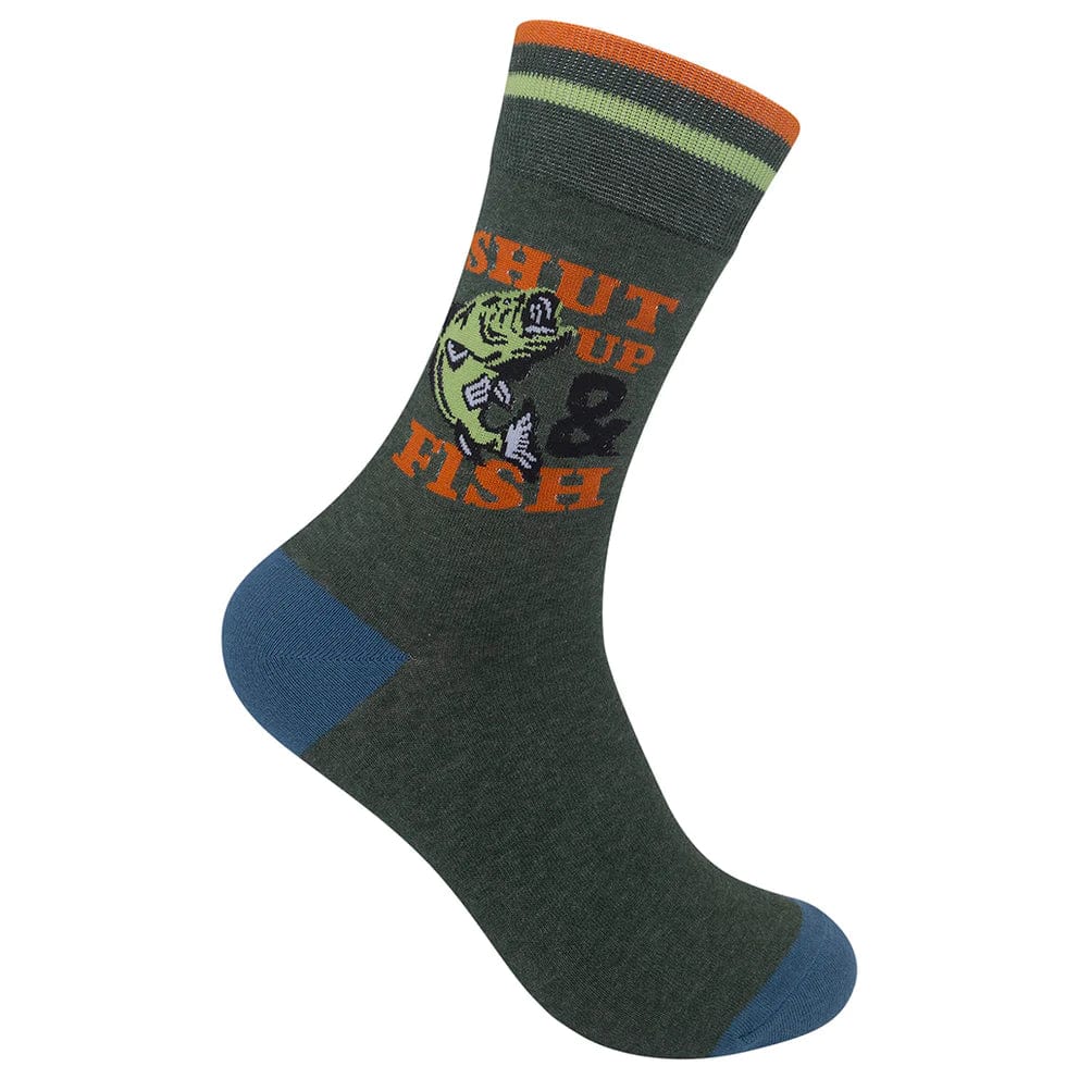 Shut Up & Fish Unisex Crew Socks