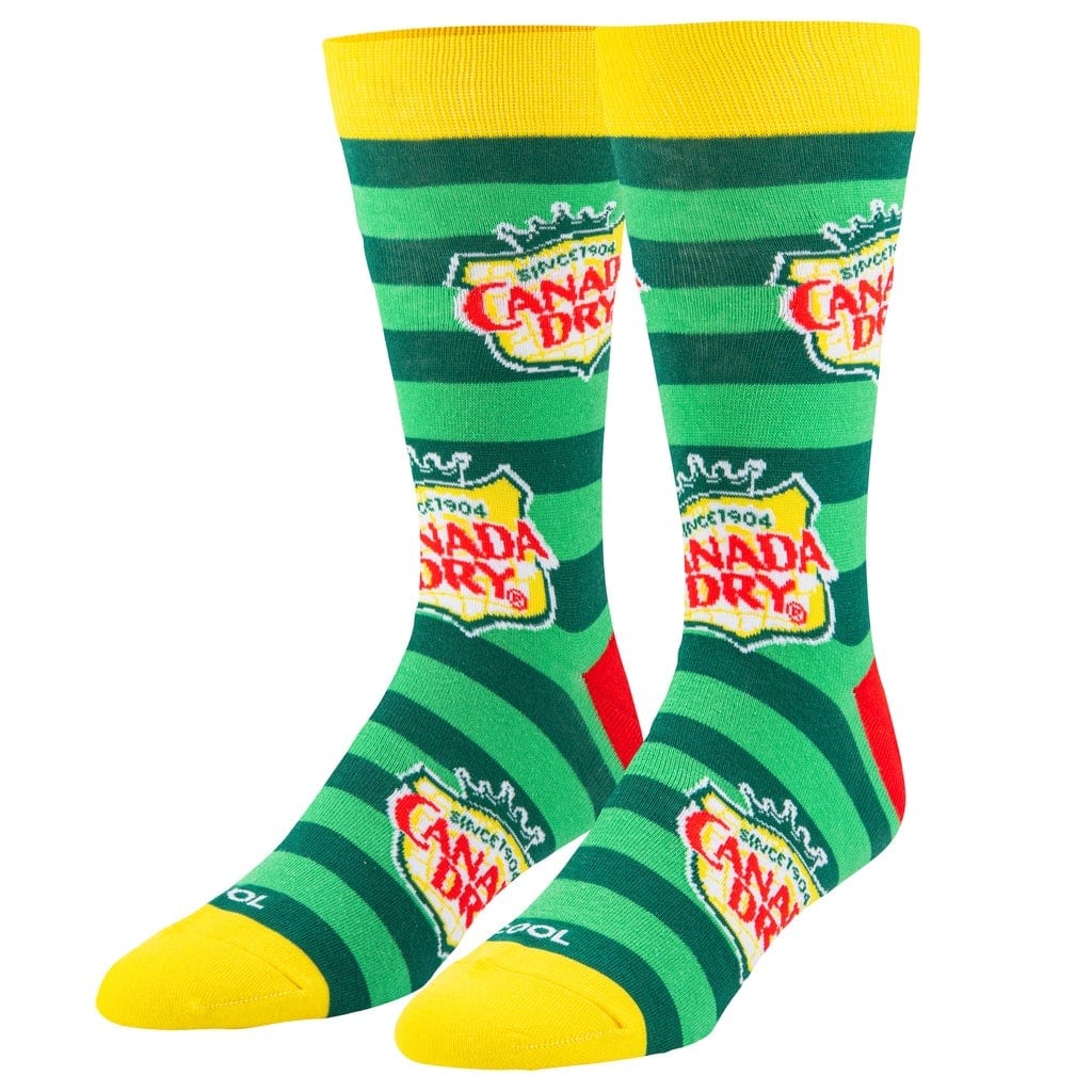 Canada Dry Stripes Men’s Crew Socks