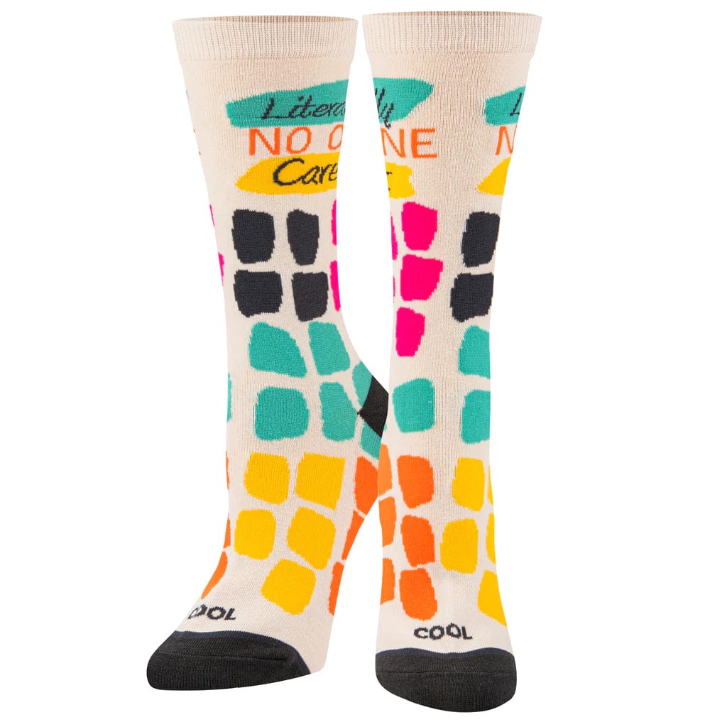 No One Cares Women’s Crew Socks