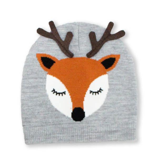 Reindeer Holiday Knit Hat