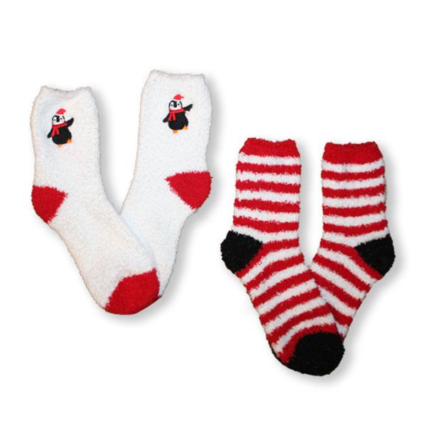 Fuzzy Penguin Women’s 2 Pack Socks