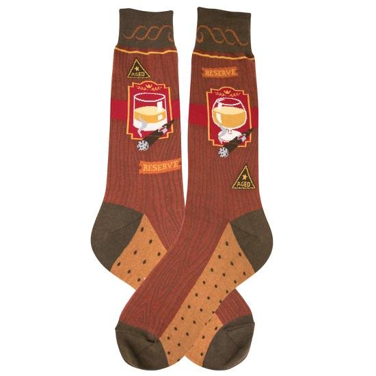 Bourbon and Cigar Crew Socks