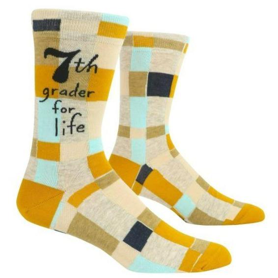 7th Grader For Life Men’s Crew Sock