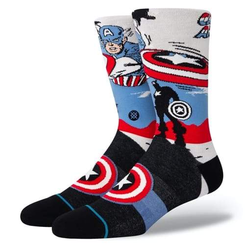 Captain America Marquee Men’s Crew Sock