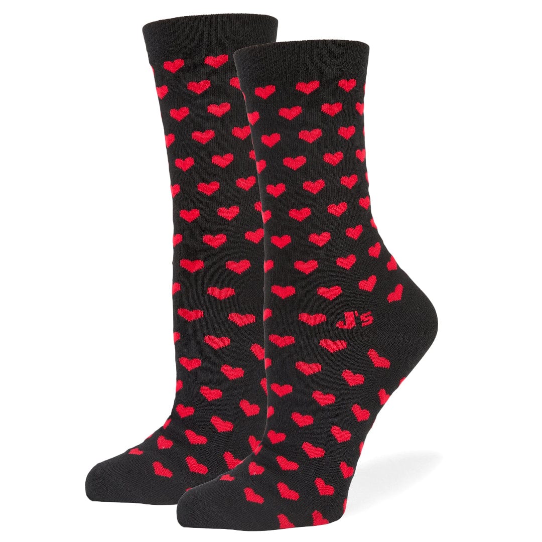 Allover Hearts Crew Socks