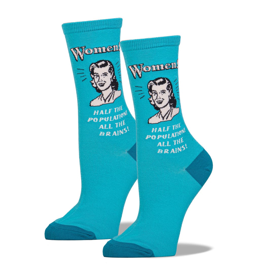 All The Brains Women’s Crew Sock