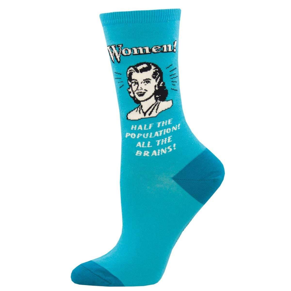 All The Brains Women’s Crew Sock