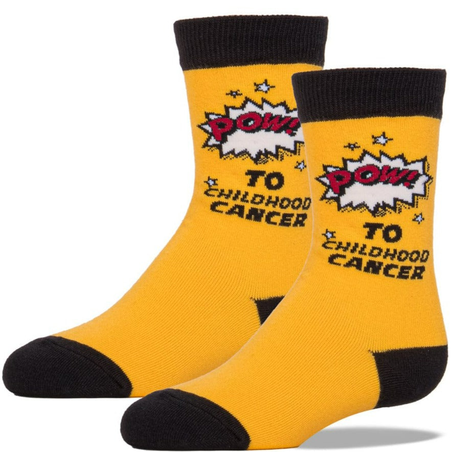 American Cancer Society POW To Cancer Children’s Crew Socks