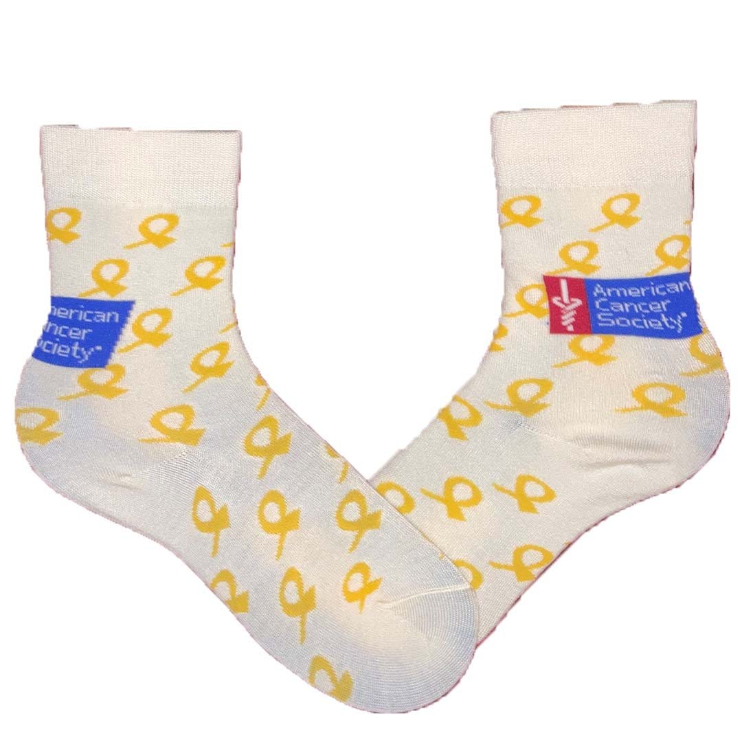 American Cancer Society Gold Ribbon Children’s Crew Socks