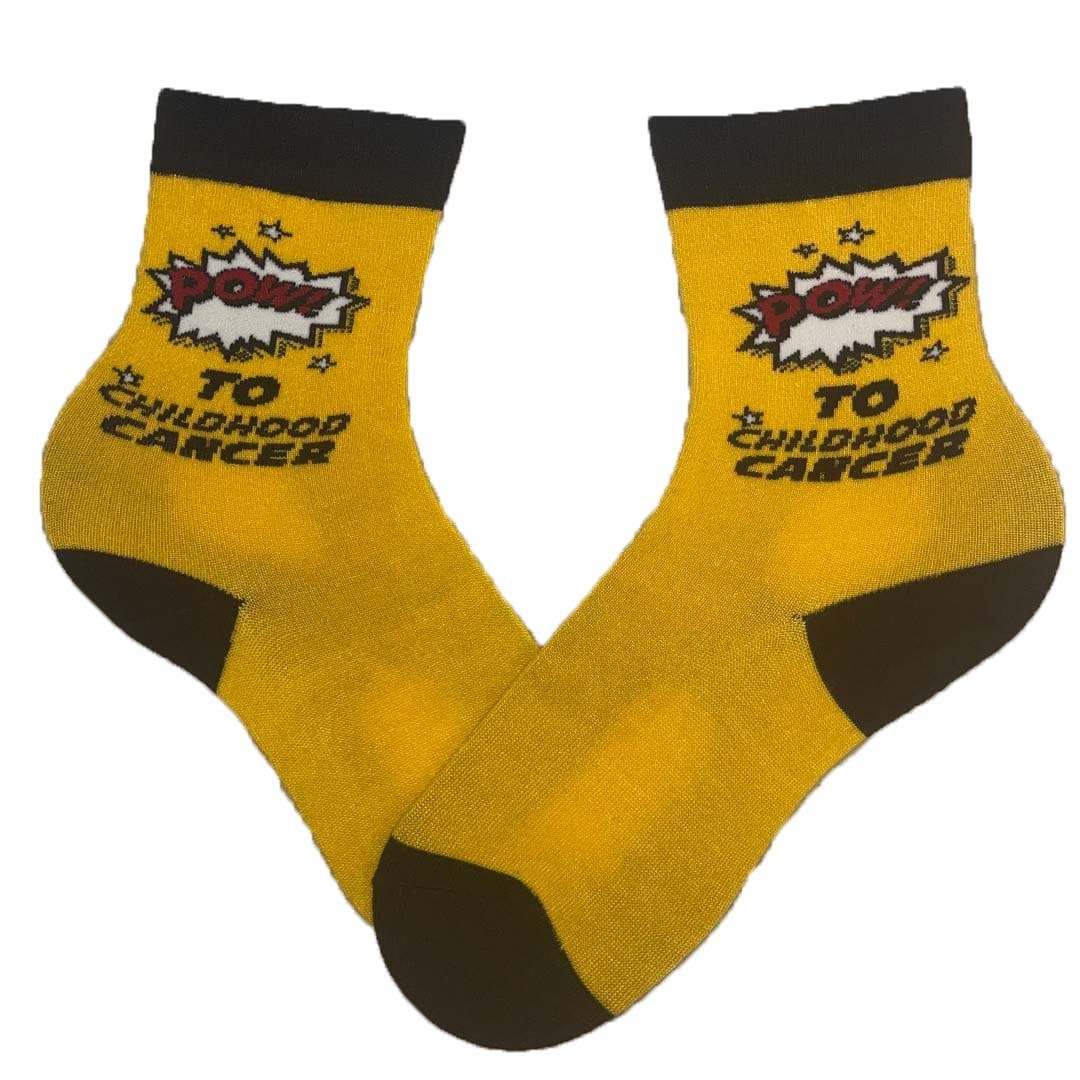 American Cancer Society POW To Cancer Children’s Crew Socks