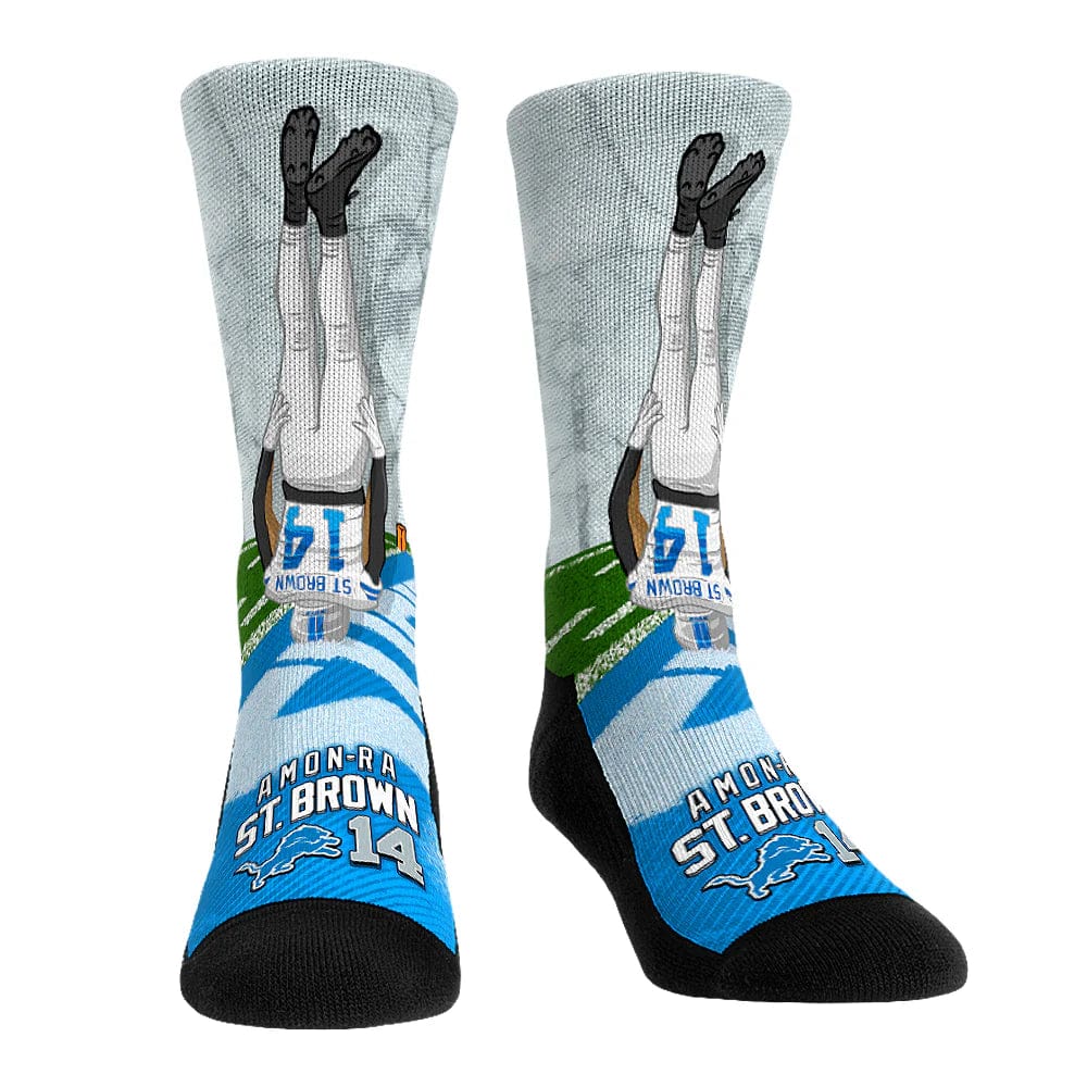 Detroit Lions Headstand Crew Socks