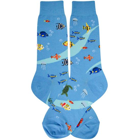 Aquarium Socks Men’s Crew Sock