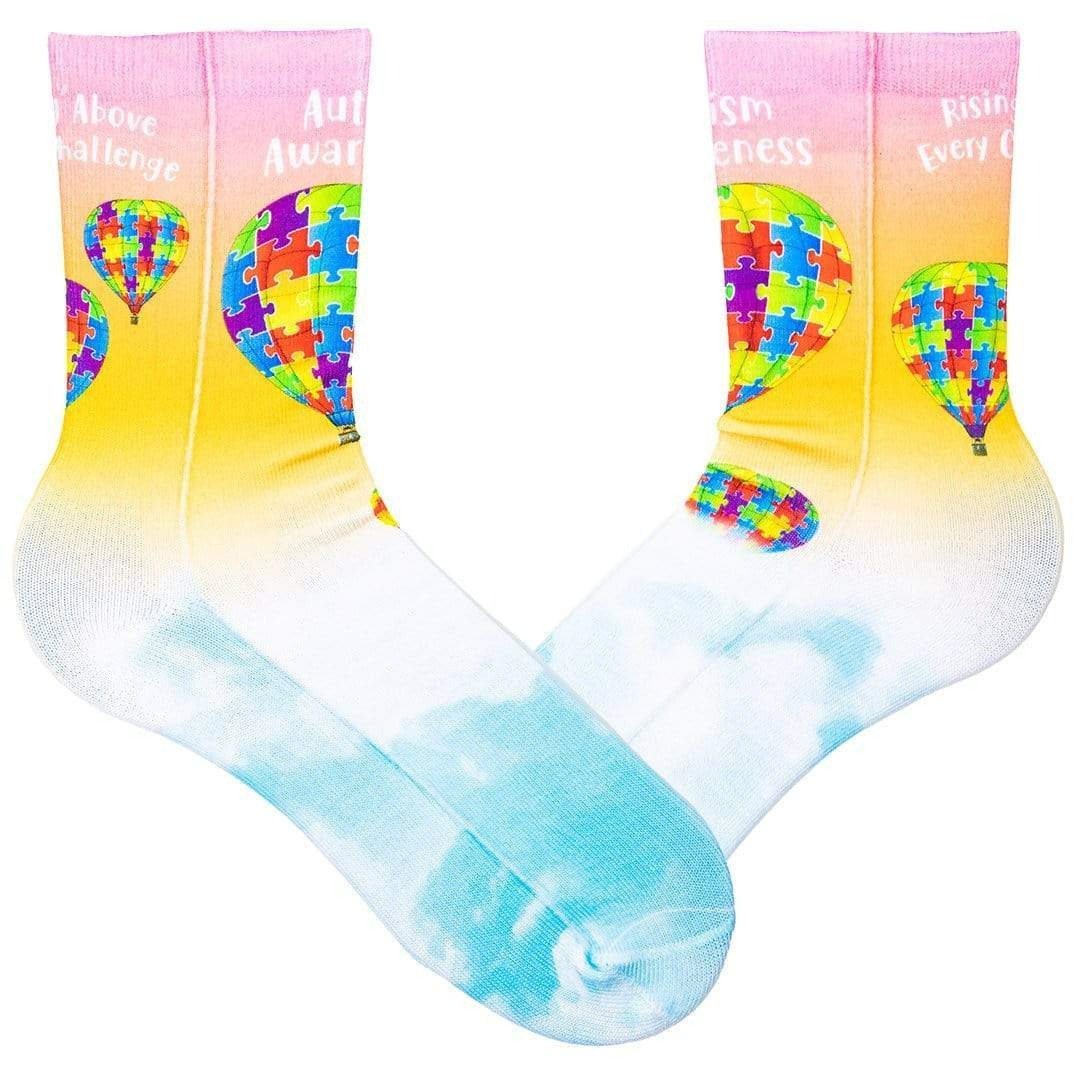 Autism Awareness Hot Air Balloon Crew Socks