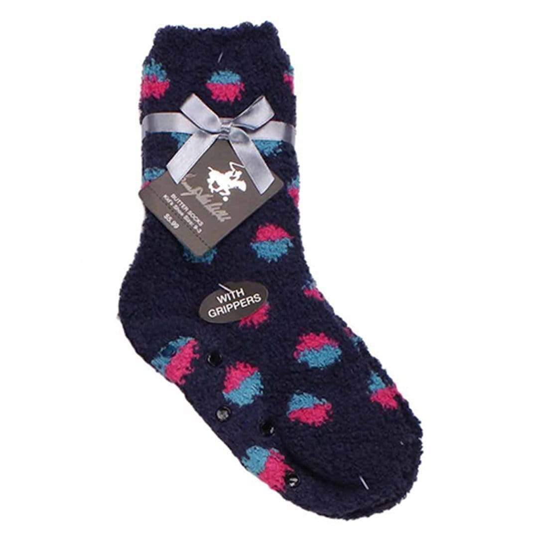 Dot Print Fuzzy Kids Socks