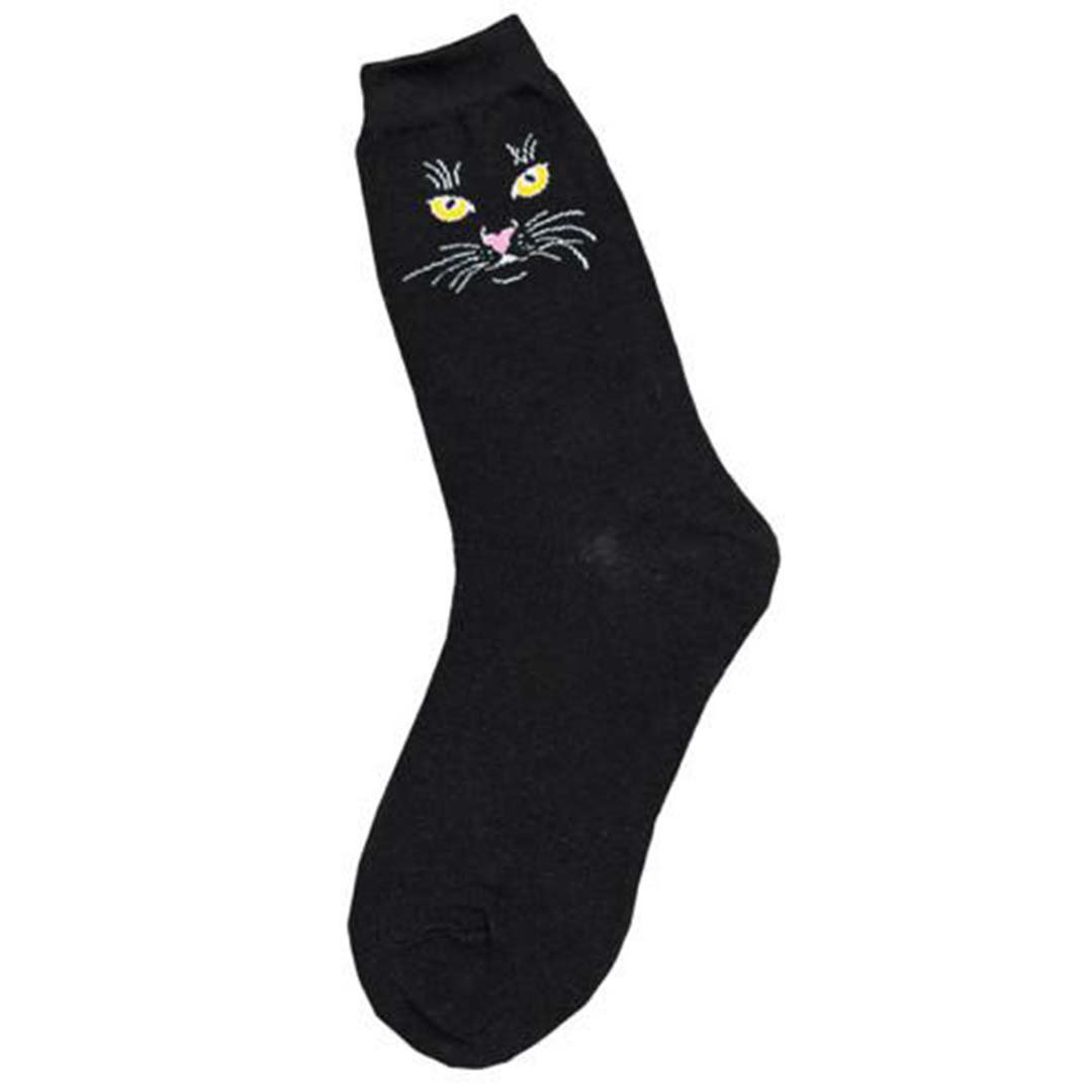 Black Cat Socks Women’s Crew Sock