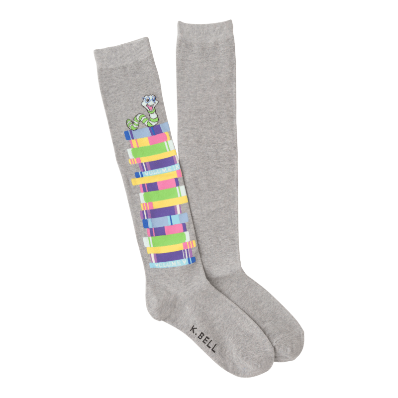 Book Worm Socks Women’s Knee High Sock