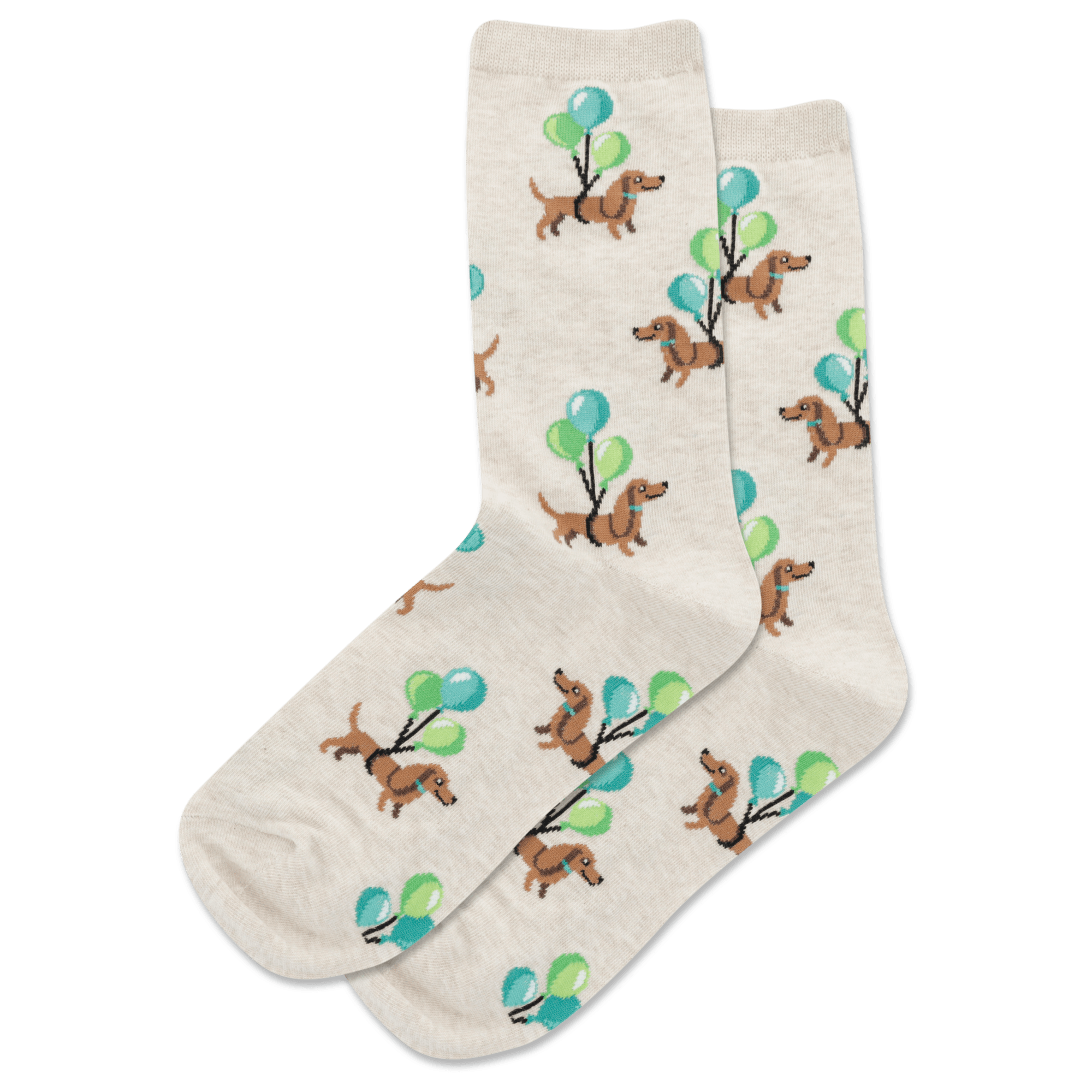 Balloon Dachshund Women’s Crew Socks