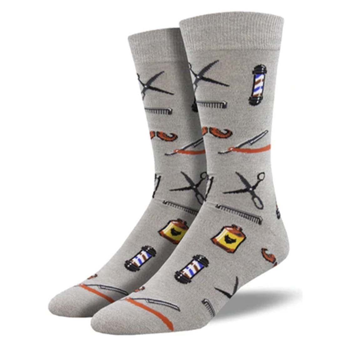 Barber Shop Men’s Bamboo Crew Socks