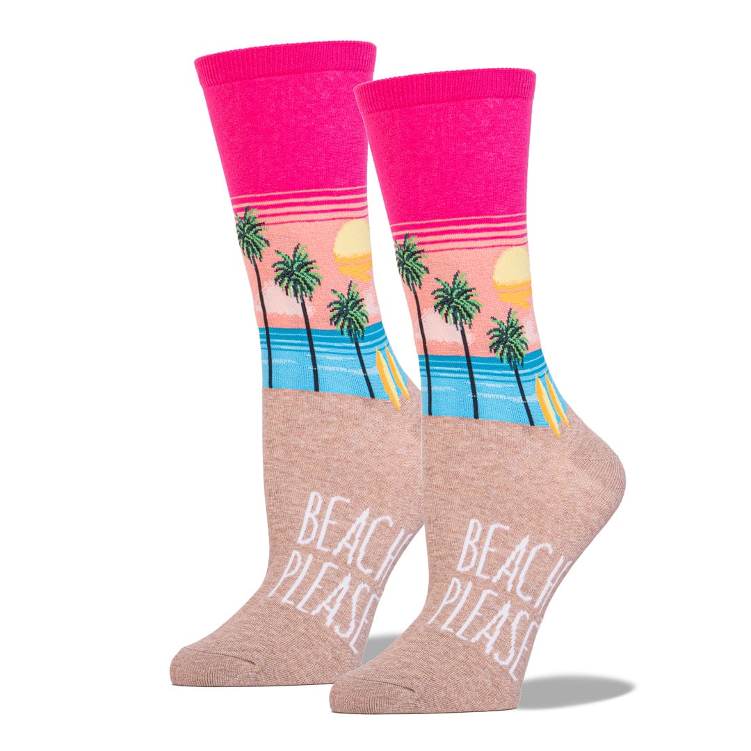 Beach Please Women’s Crew Sock