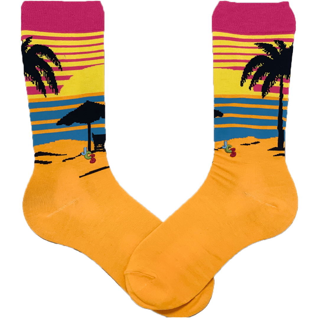 Beach Sunset Crew Sock