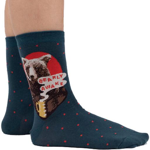 Bearly Awake Men’s Crew Sock