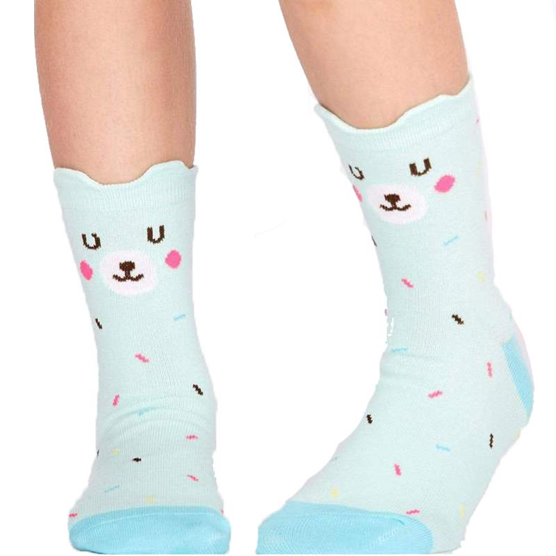 Bearly Sprinkled Junior Crew Sock