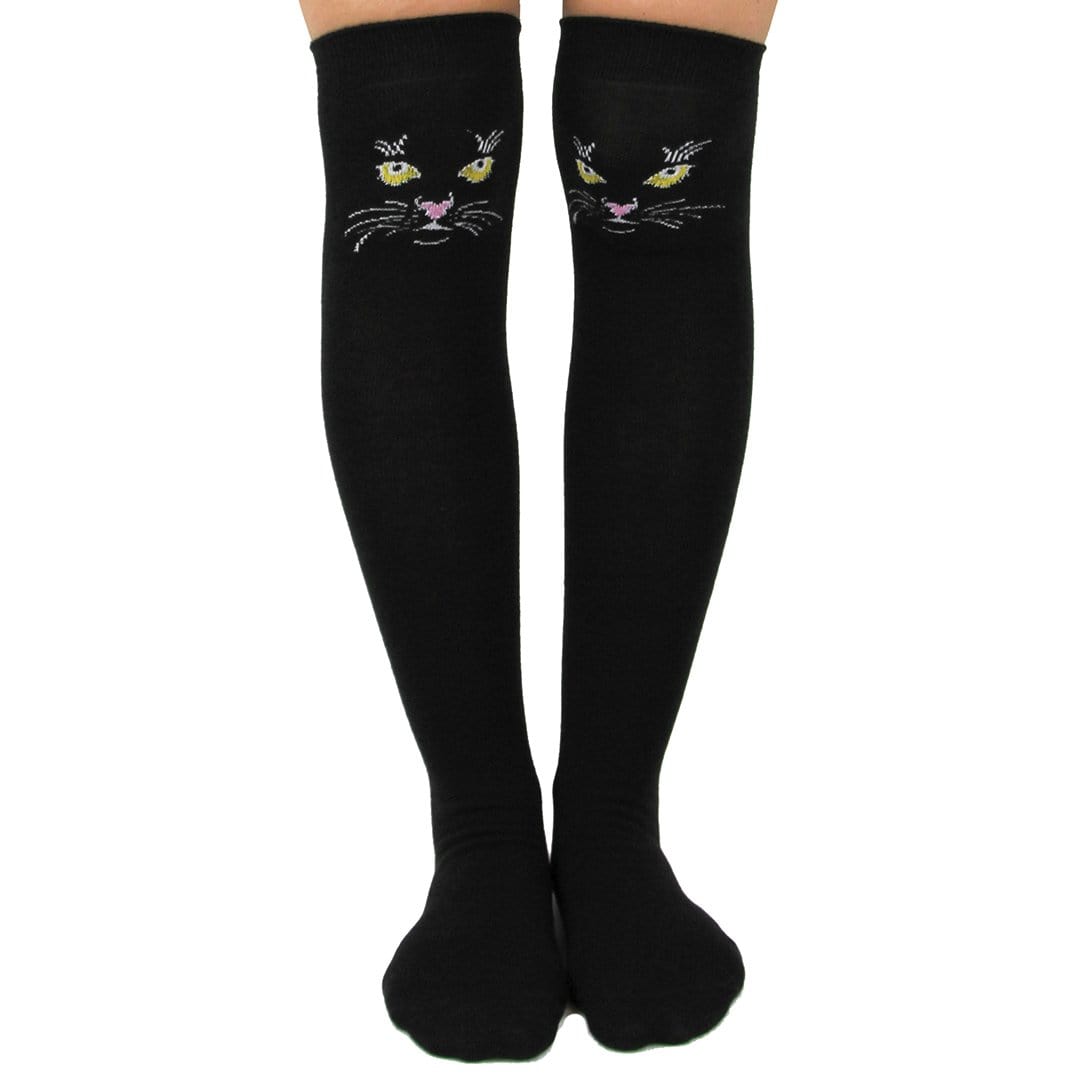 Black Cat Women’s Over The Knee Socks