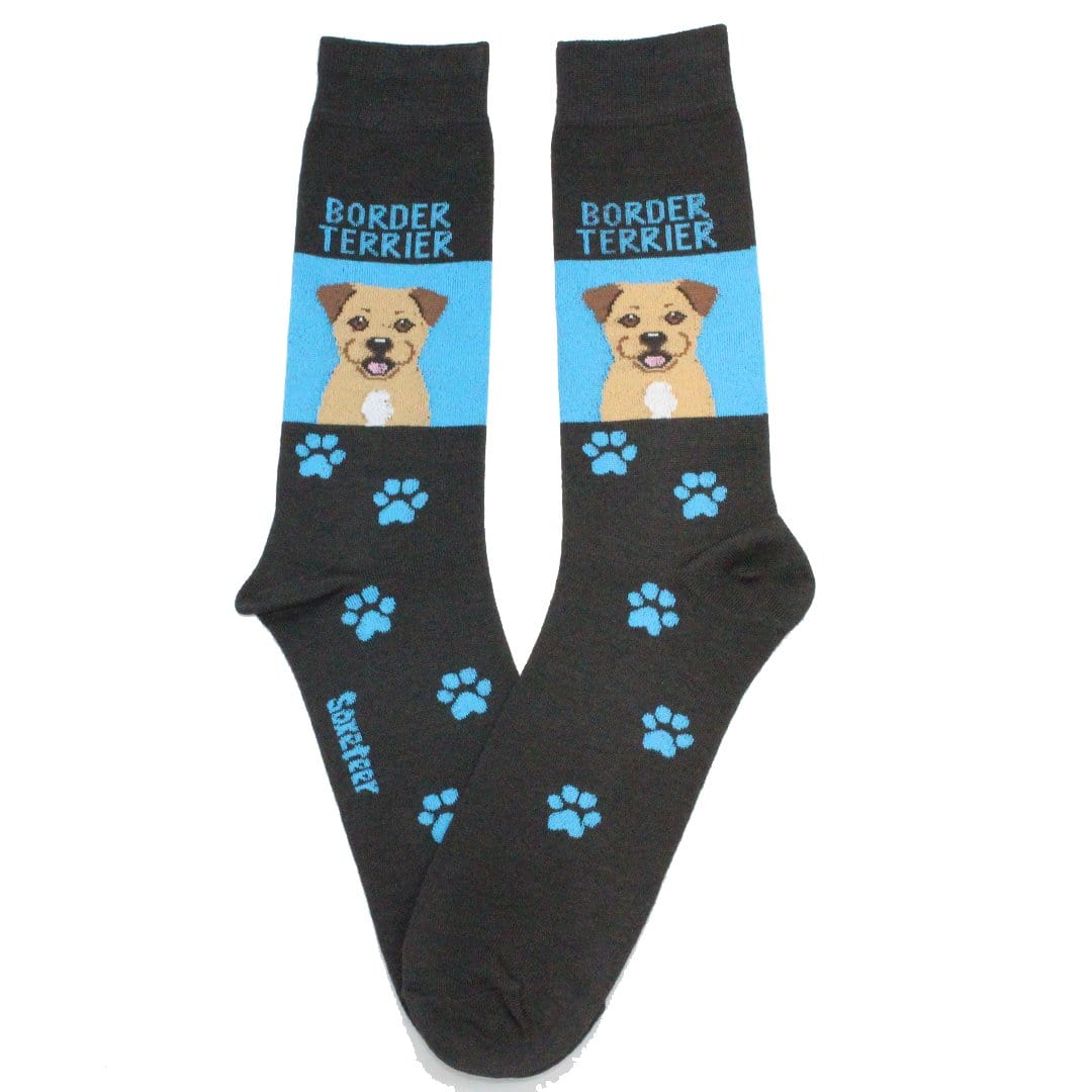 Border Terrier Dog Crew Socks