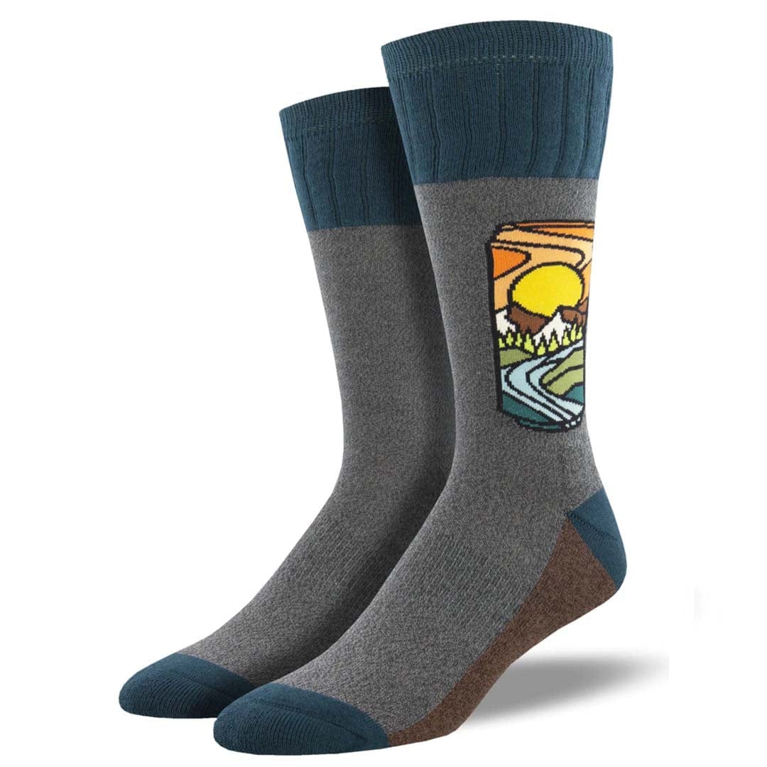 Brew With a View Men’s Boot Socks