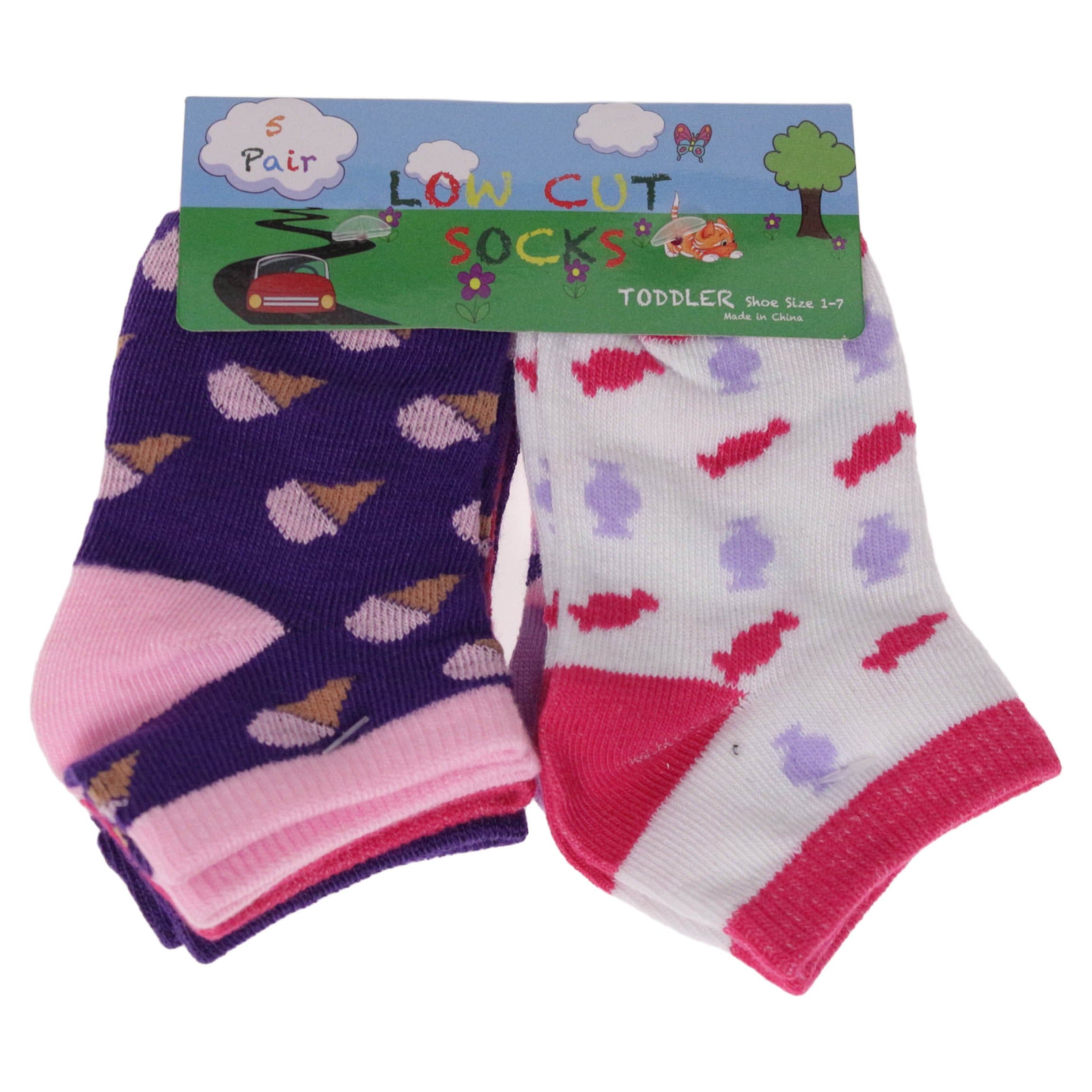 Toddler Low Cut Sweets 5pk Socks