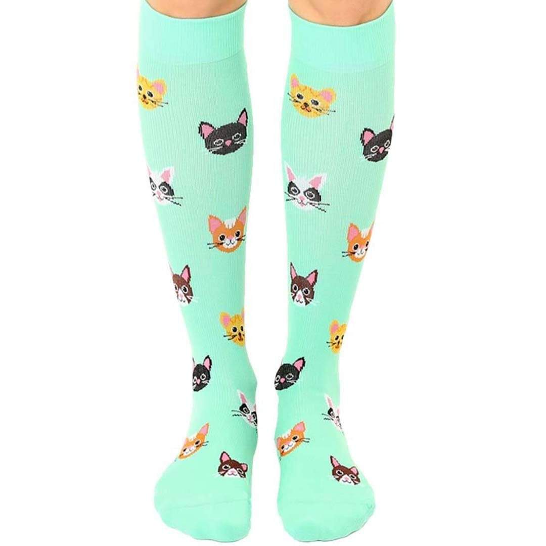 Cat Compression Knee High Sock