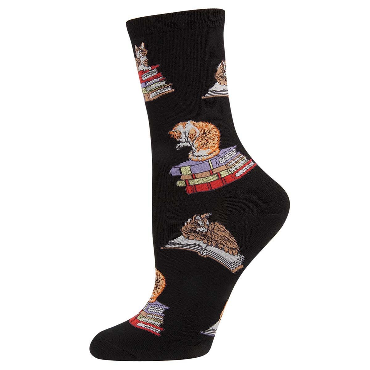 Cats On Books Women’s Crew Socks