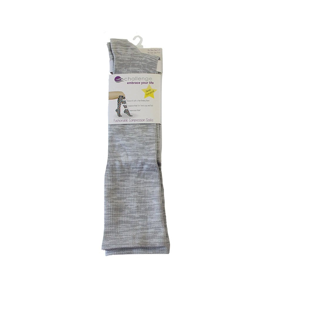 Grey Compression Socks Knee High Sock