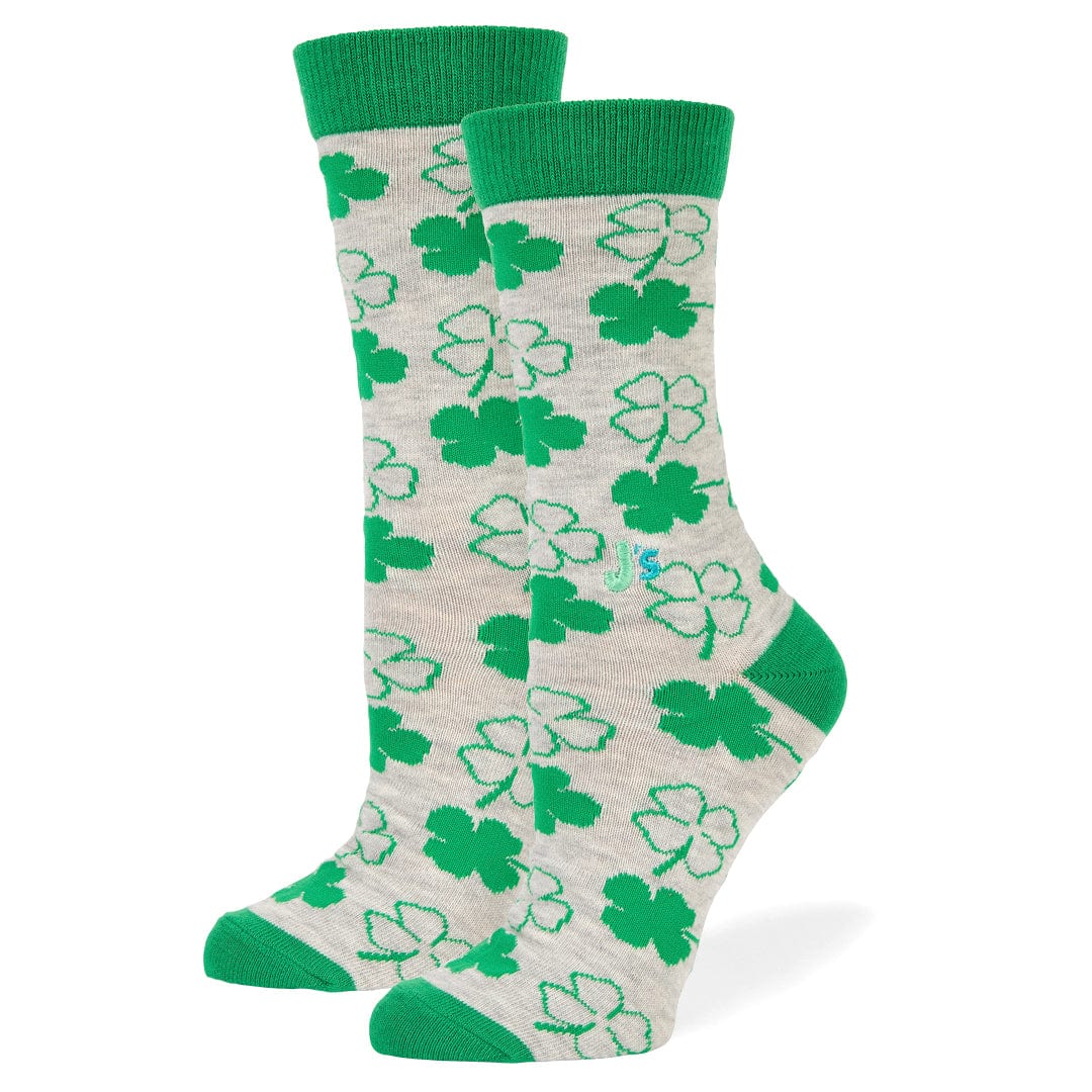 Four Leaf Clover Crew Socks