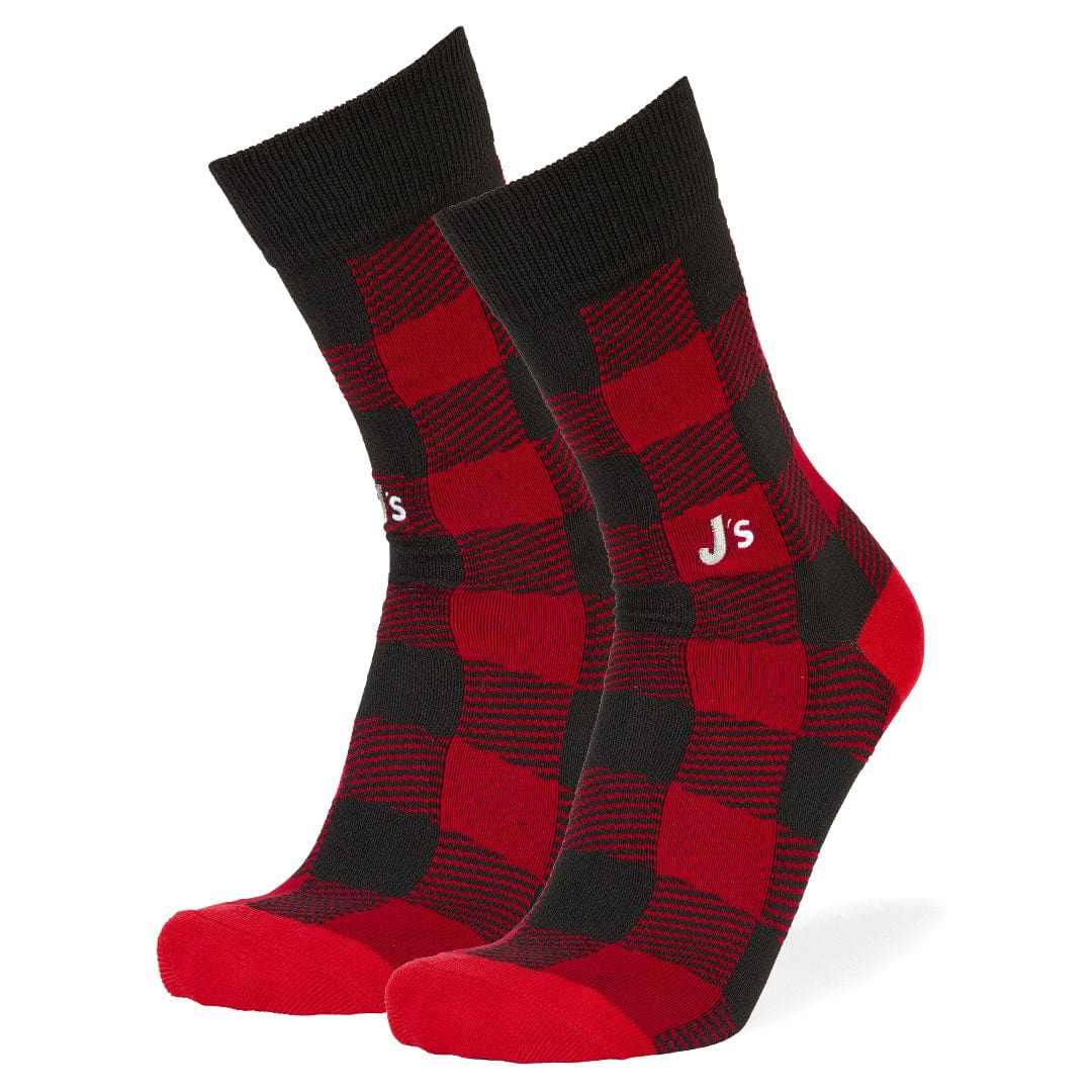 Buffalo Plaid Crew Socks