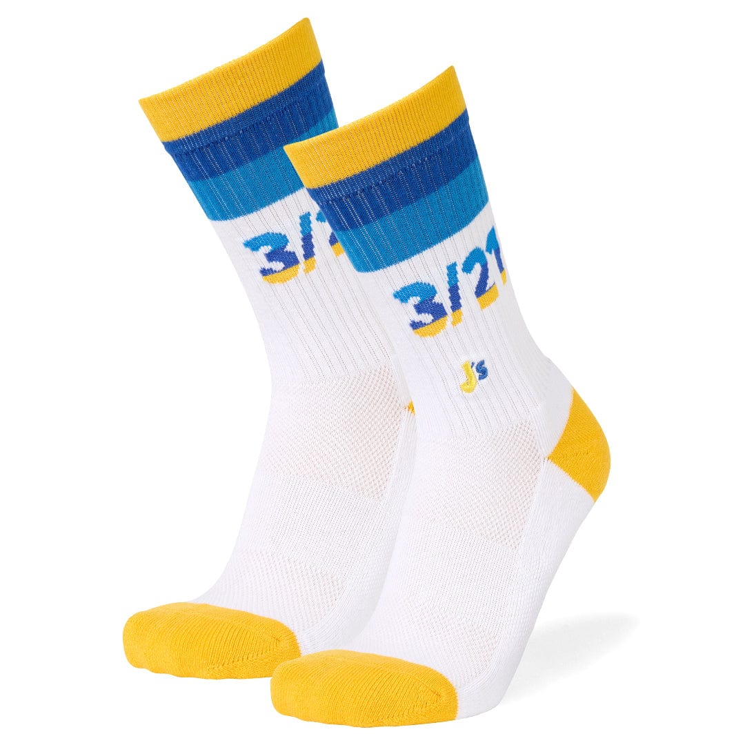 Down Syndrome 3 21 Athletic Crew Socks