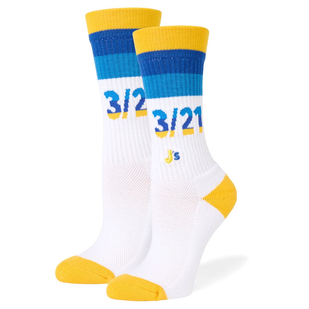 Down Syndrome 3 21 Athletic Crew Socks