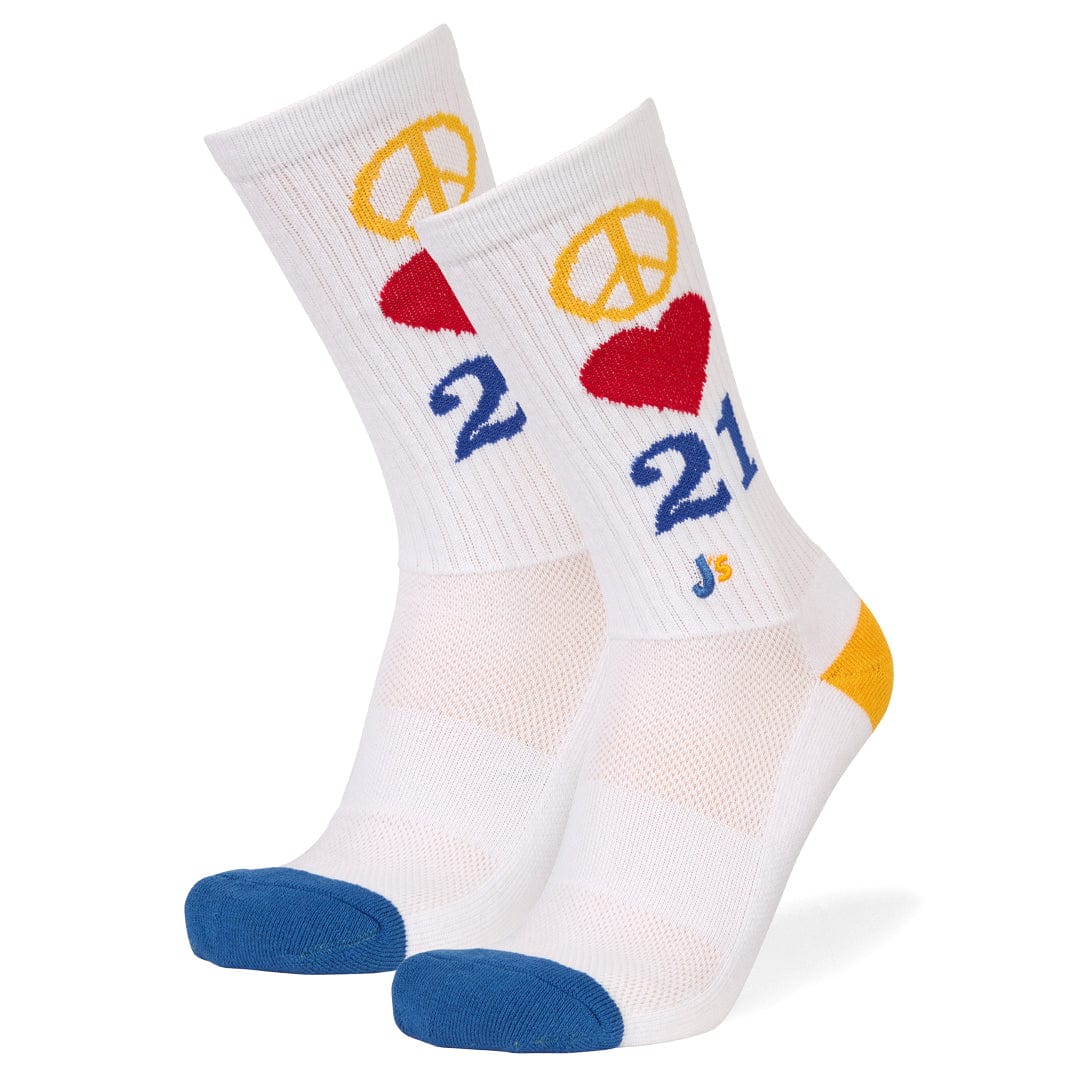 Peace Love 21 Crew Socks