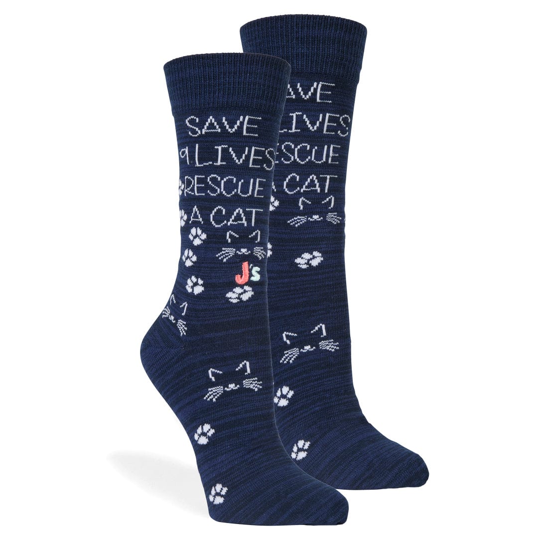 Save 9 Lives Women’s Crew Socks