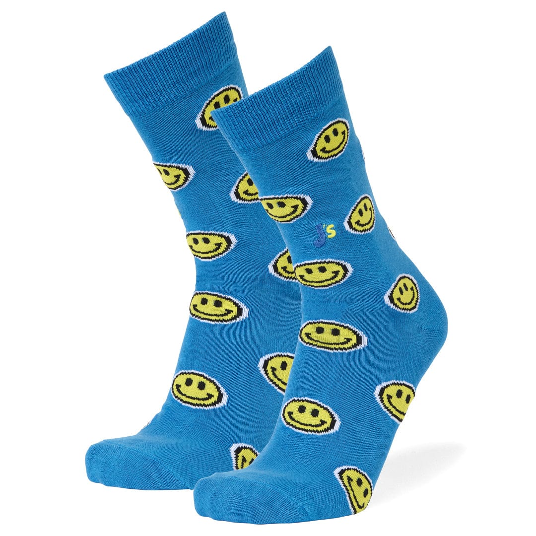 Smiley Face Crew Socks