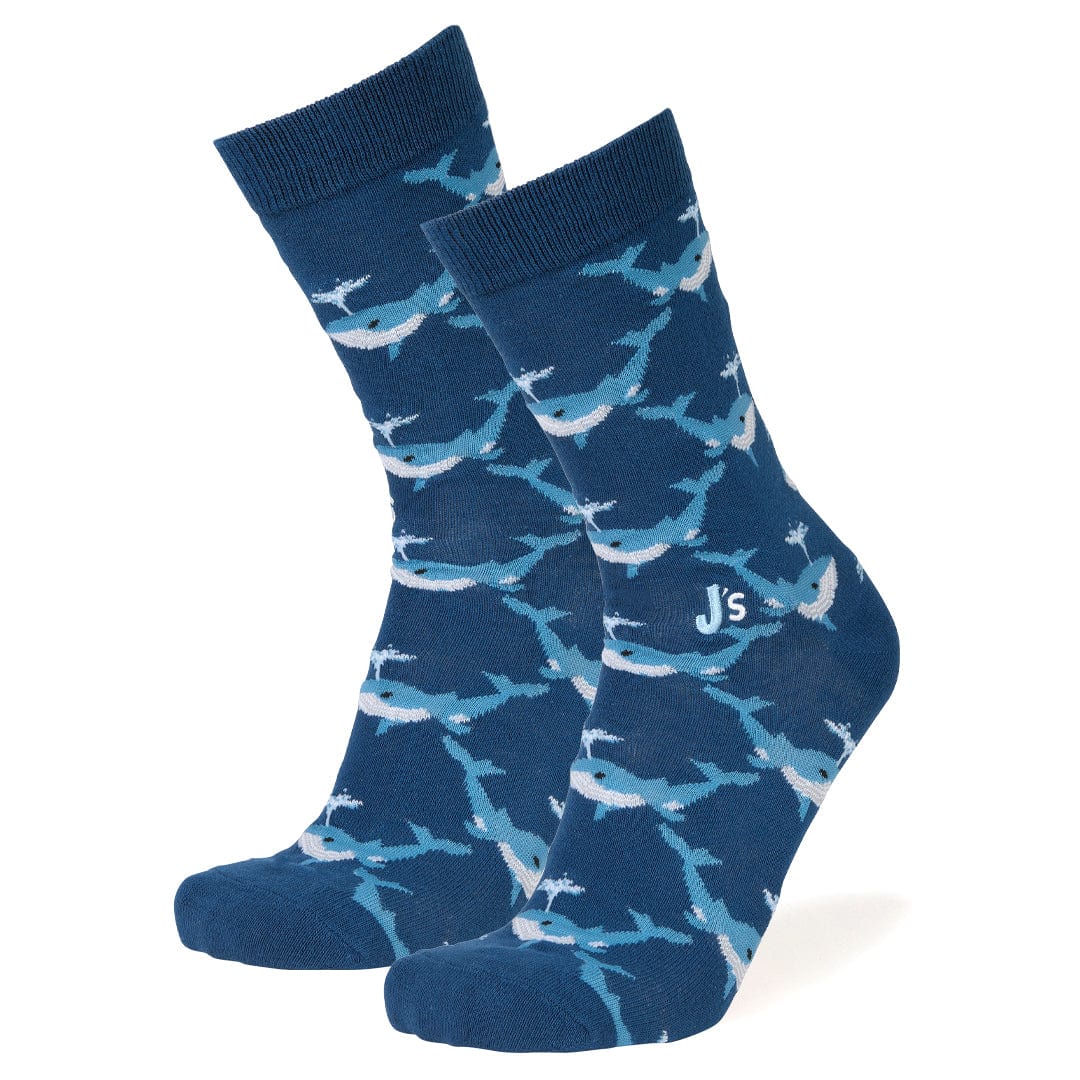 Whales Men’s Crew Socks